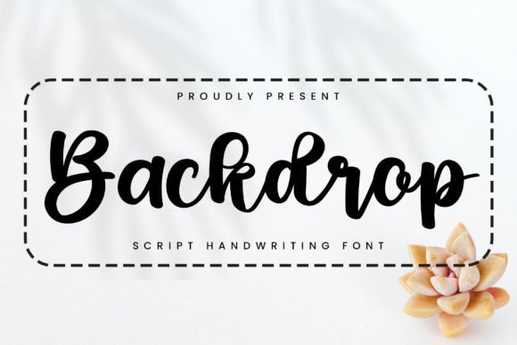 Backdrop: A Bold Script Font for Campaigns