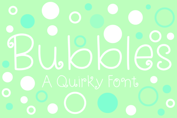 Bubbles: A Quirky Font for Creative Projects