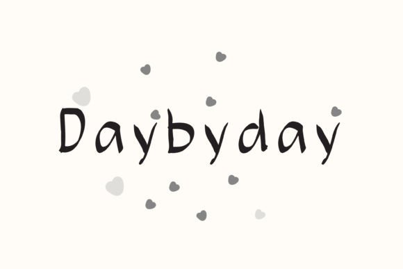 Daybyday: A Handwritten Font for Calm Design