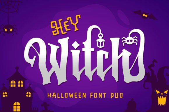 Hey Witch: A Halloween Font for Creative Design