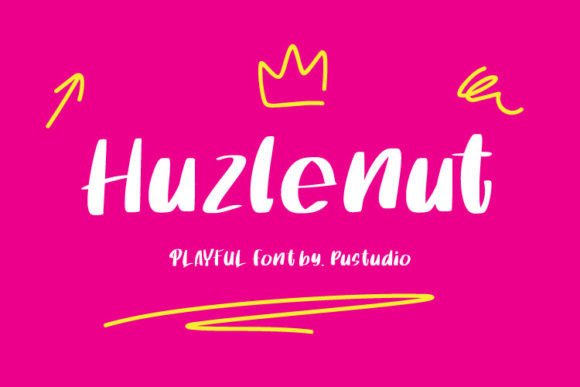 Huzlenut: A Handwritten Font for Real Campaigns