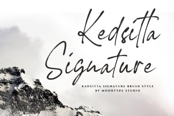 Kedsitta Signature: A Textured Script for Creative Projects