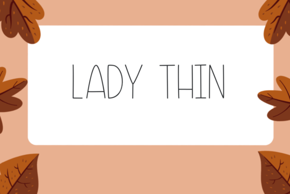 Lady Thin: A Cute Handwritten Font for Creative Projects