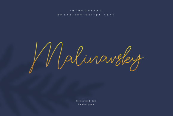 Malinavsky: Elegant Script Font