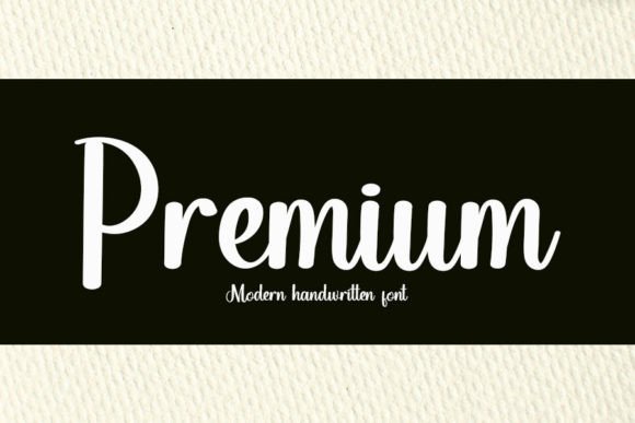 Premium Font: A Script Amp Standout