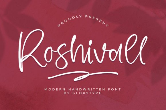 Roshivall – Modern Handwritten Font