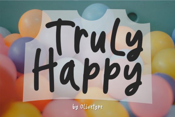 Truly Happy Font: A Handwritten Touch