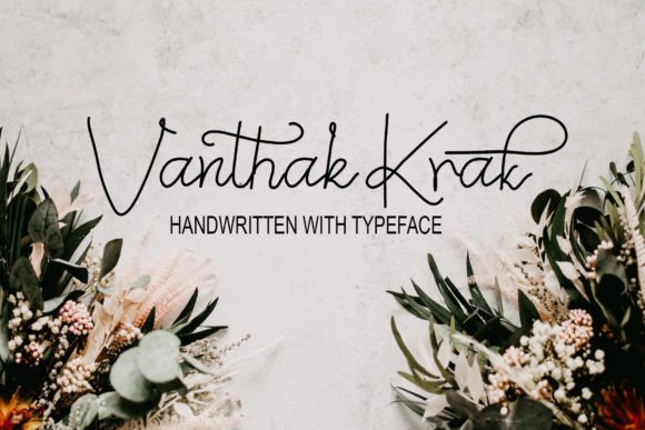 Vanthak Krak: A Playful Font for Polished Branding
